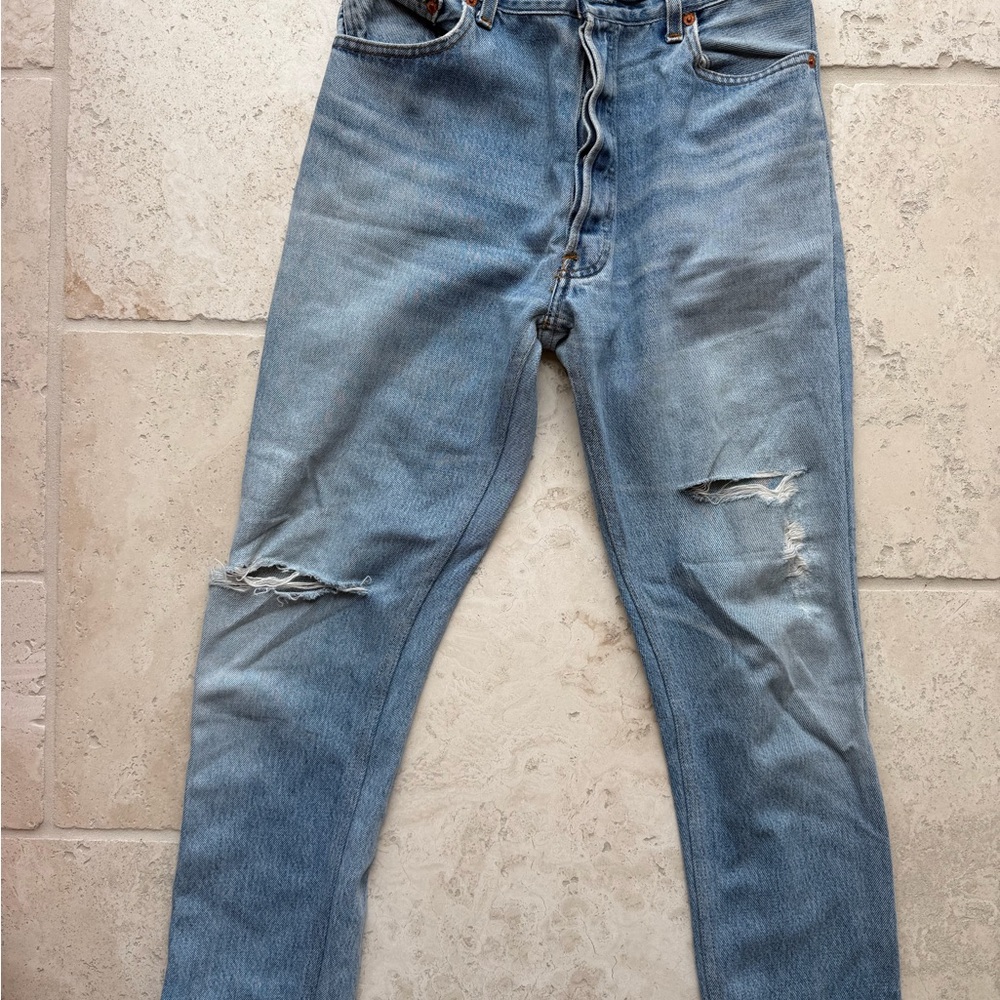 Re/Done x Levi’s high rise straight leg vintage jeans in size 27 - Picture 3 of 6